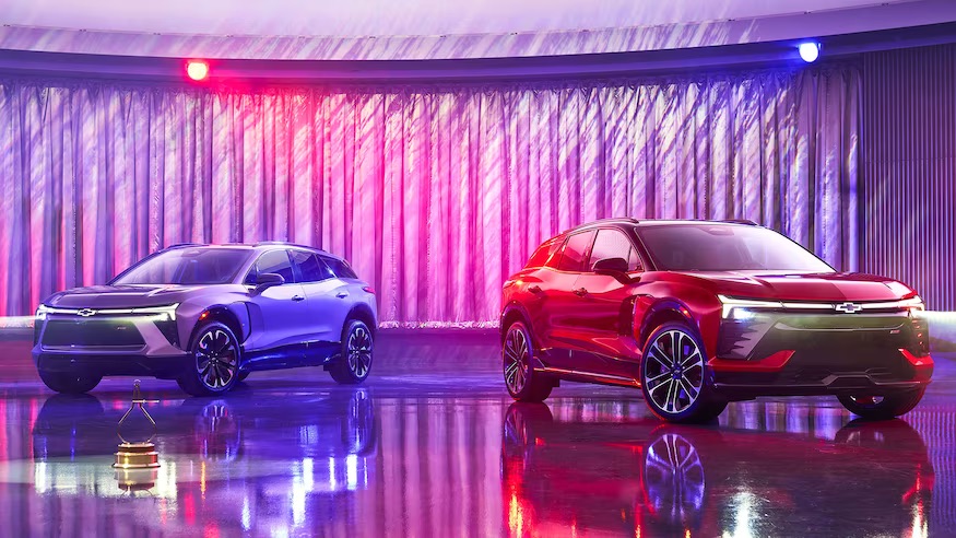 2024 Chevrolet Blazer EV RS in Sterling Gray Metallic and Radiant Red Metallic Baltimore, Maryland