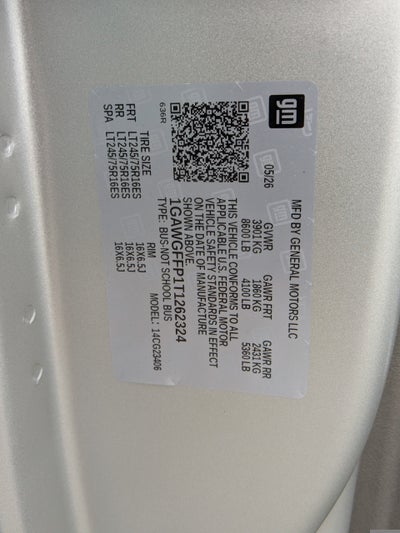 2026 Chevrolet Express Passenger 1LT