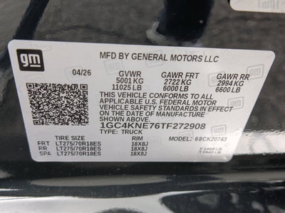 2026 Chevrolet Silverado 2500 HD LT