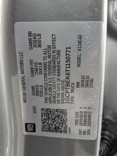 2026 Chevrolet Colorado WT