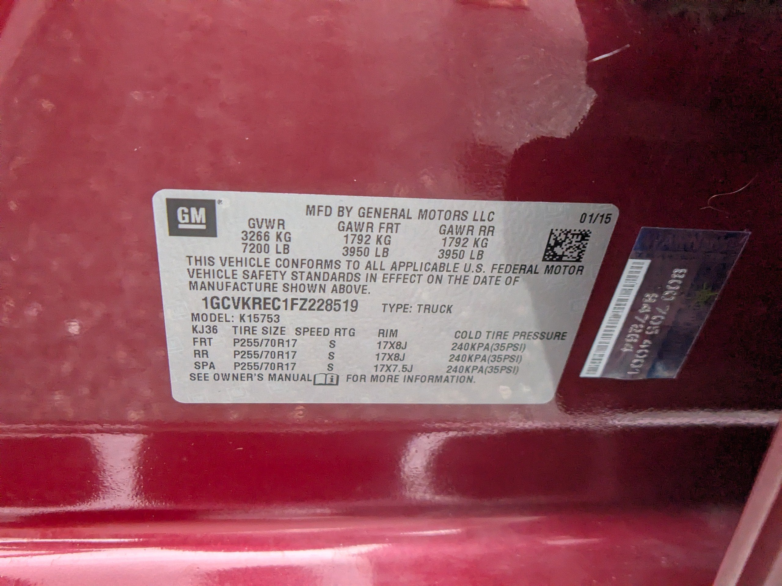 2015 Chevrolet Silverado 1500 LT
