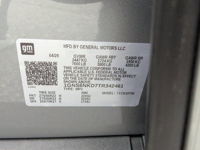 2026 Chevrolet Tahoe LT