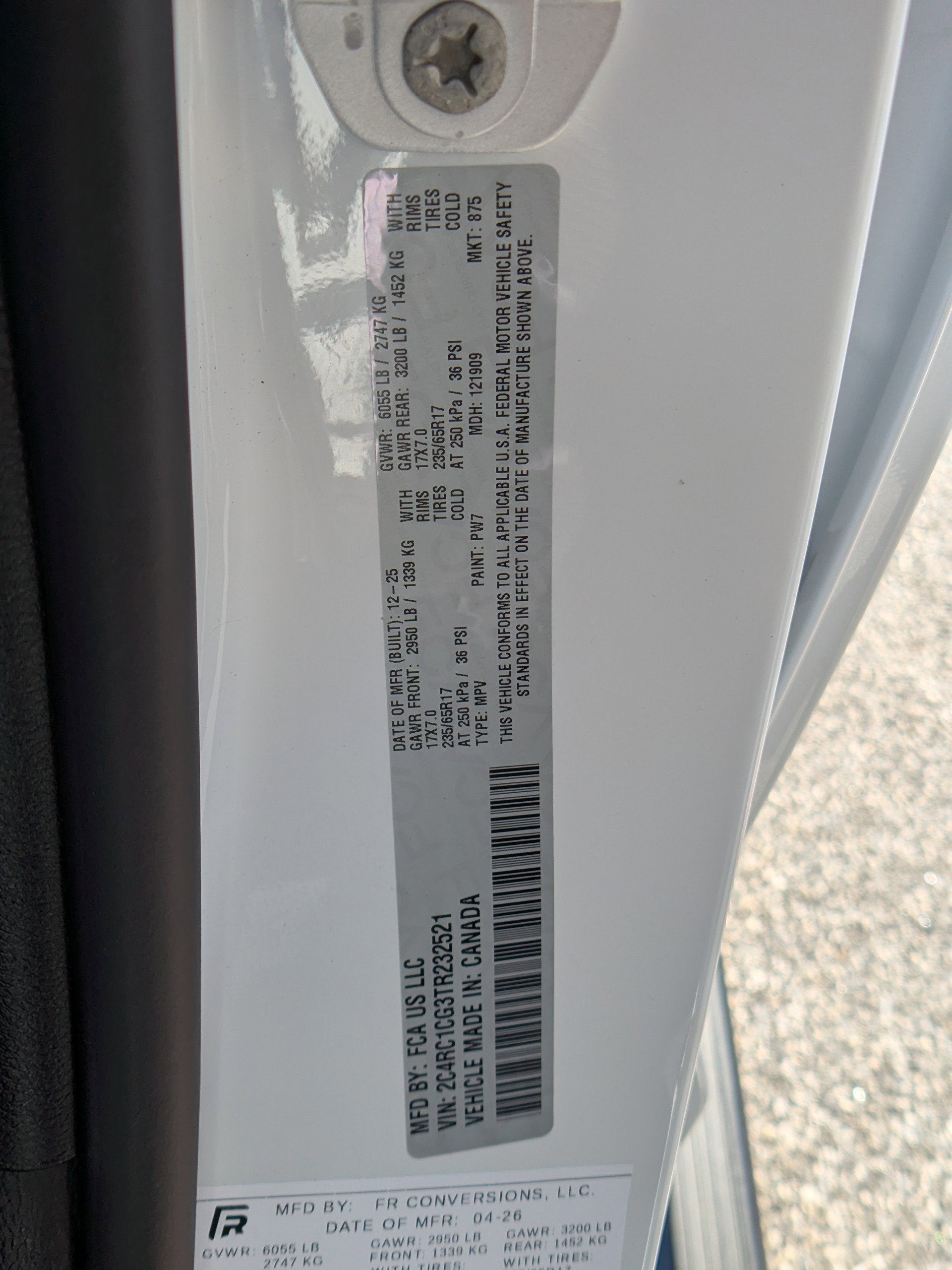 2026 Chrysler Voyager LX