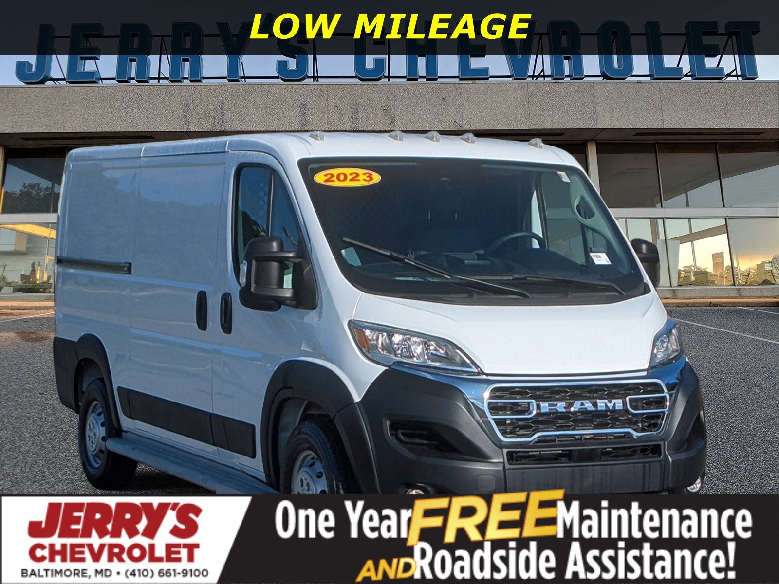 2023 RAM ProMaster Cargo Van 2500 Low Roof 136" WB