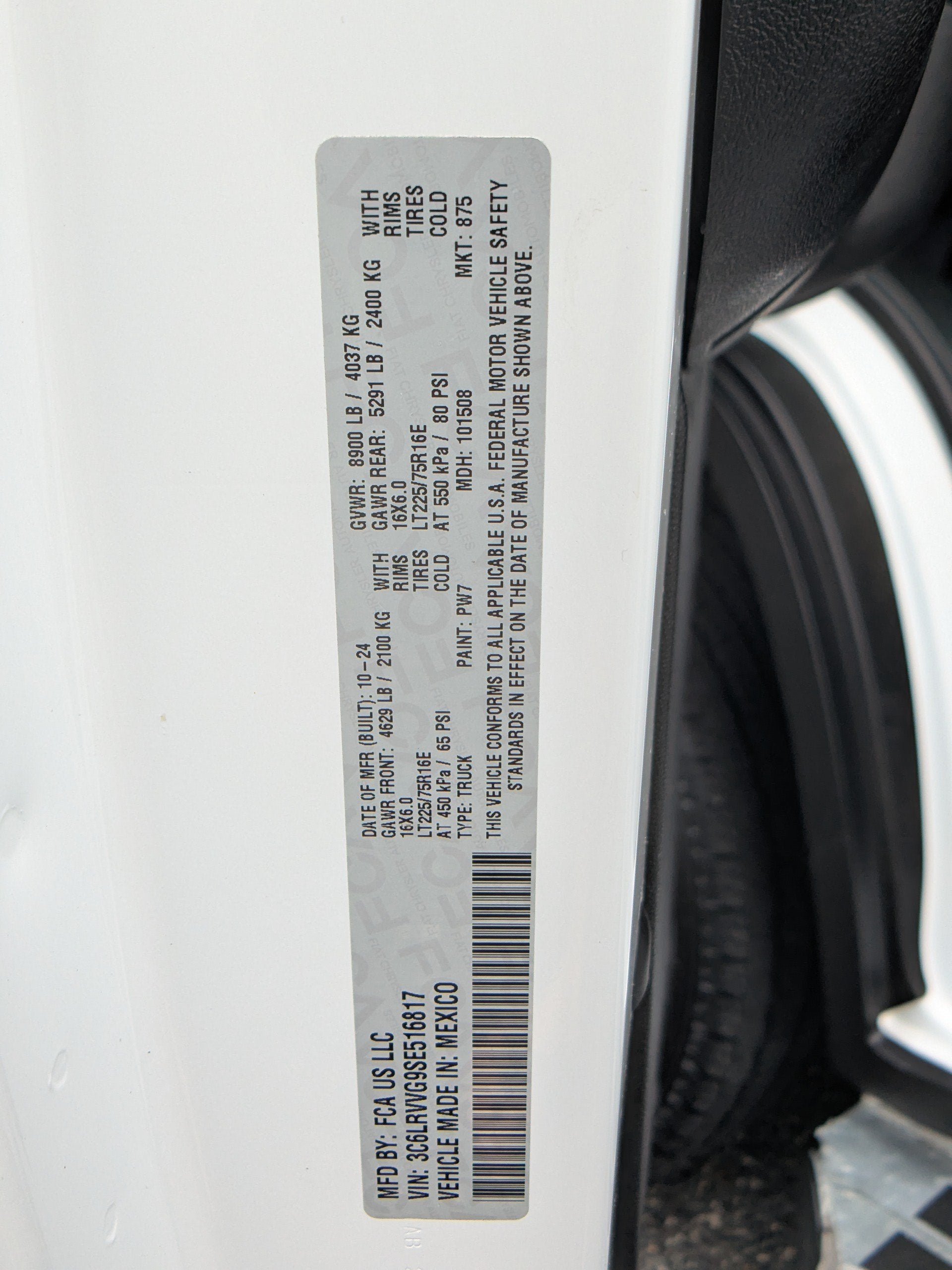 2025 RAM ProMaster Cargo Van Tradesman