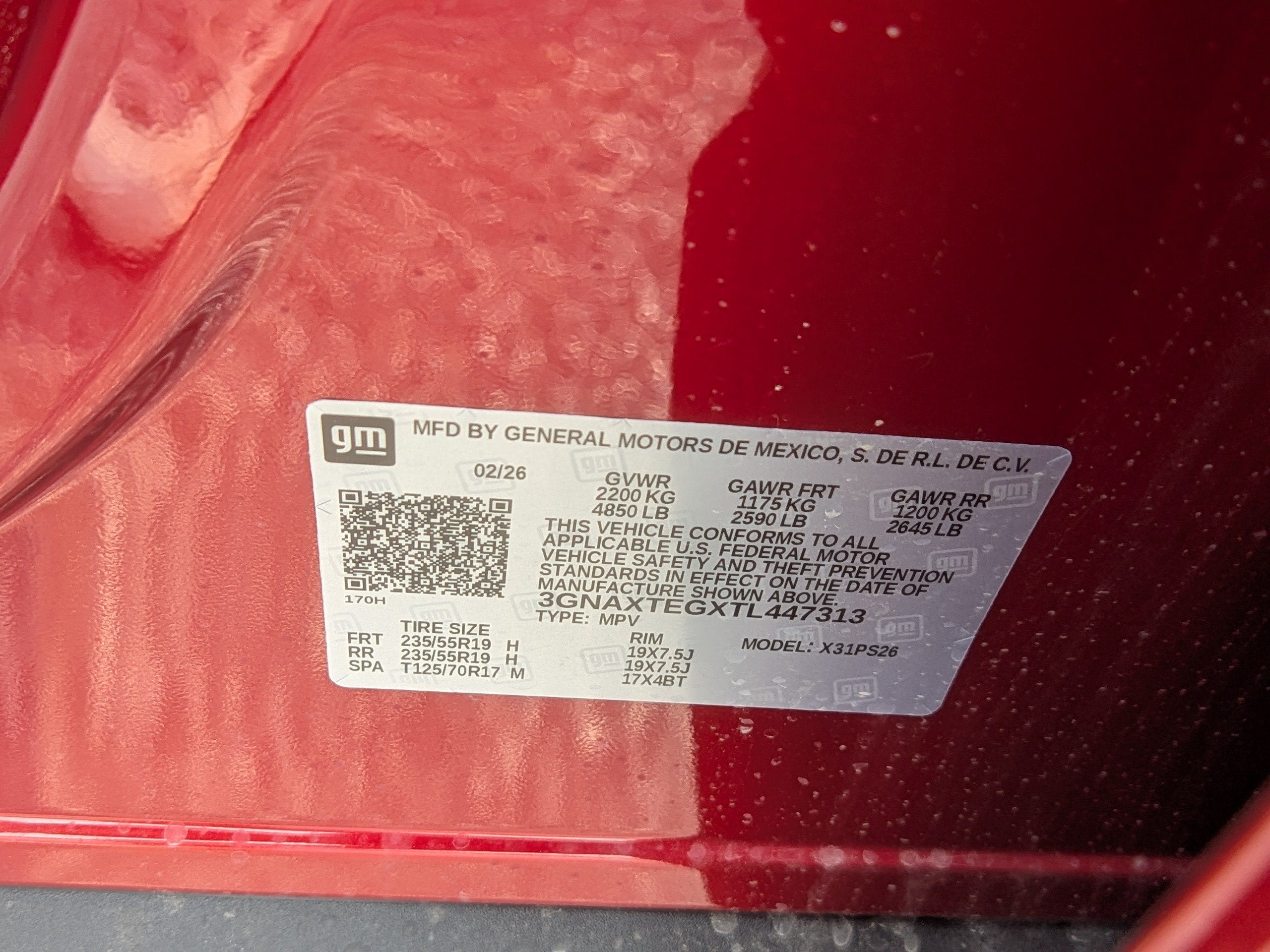 2026 Chevrolet Equinox RS