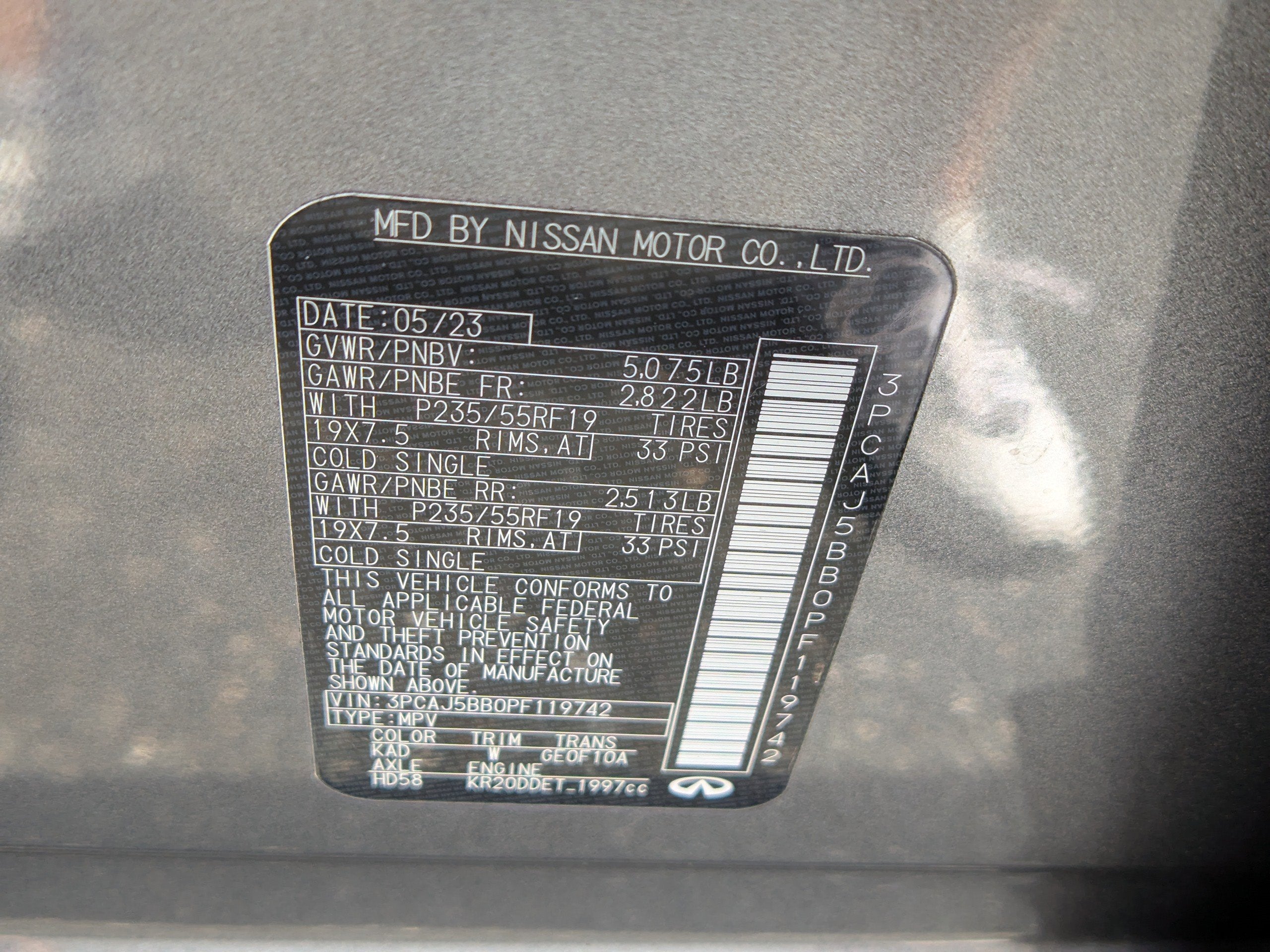 2023 INFINITI QX50 LUXE