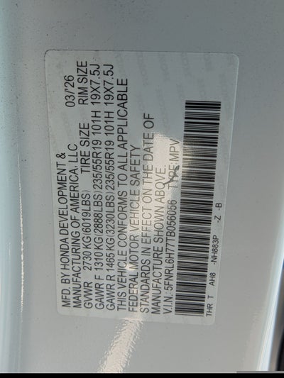 2026 Honda Odyssey Sport-L