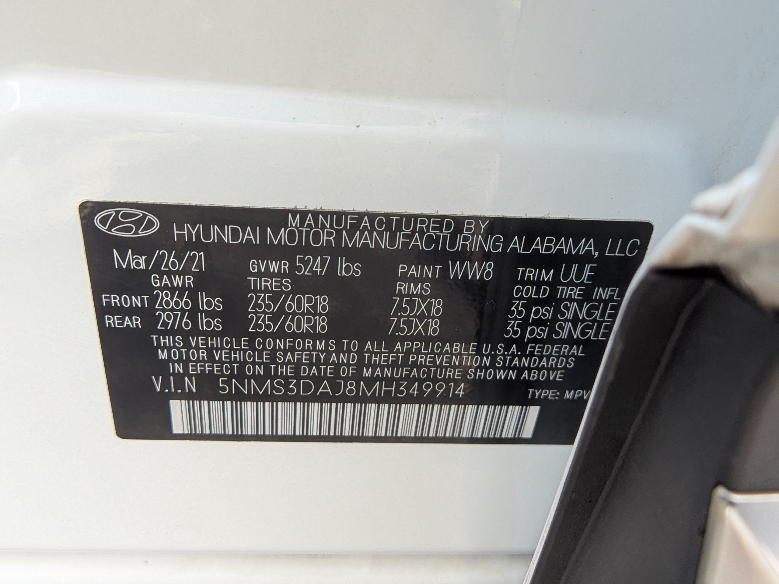 2021 Hyundai Santa Fe SEL