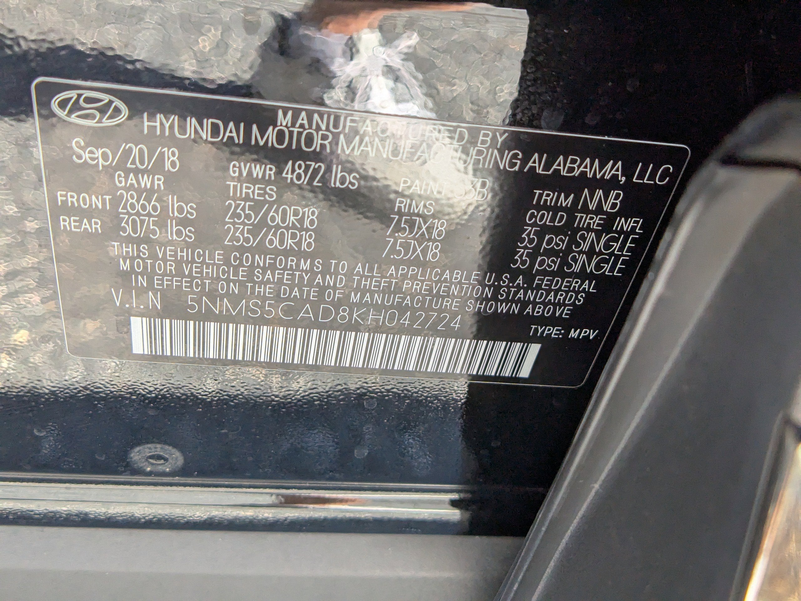 2019 Hyundai Santa Fe Limited