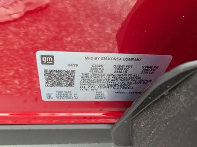 2026 Chevrolet Trax 2RS