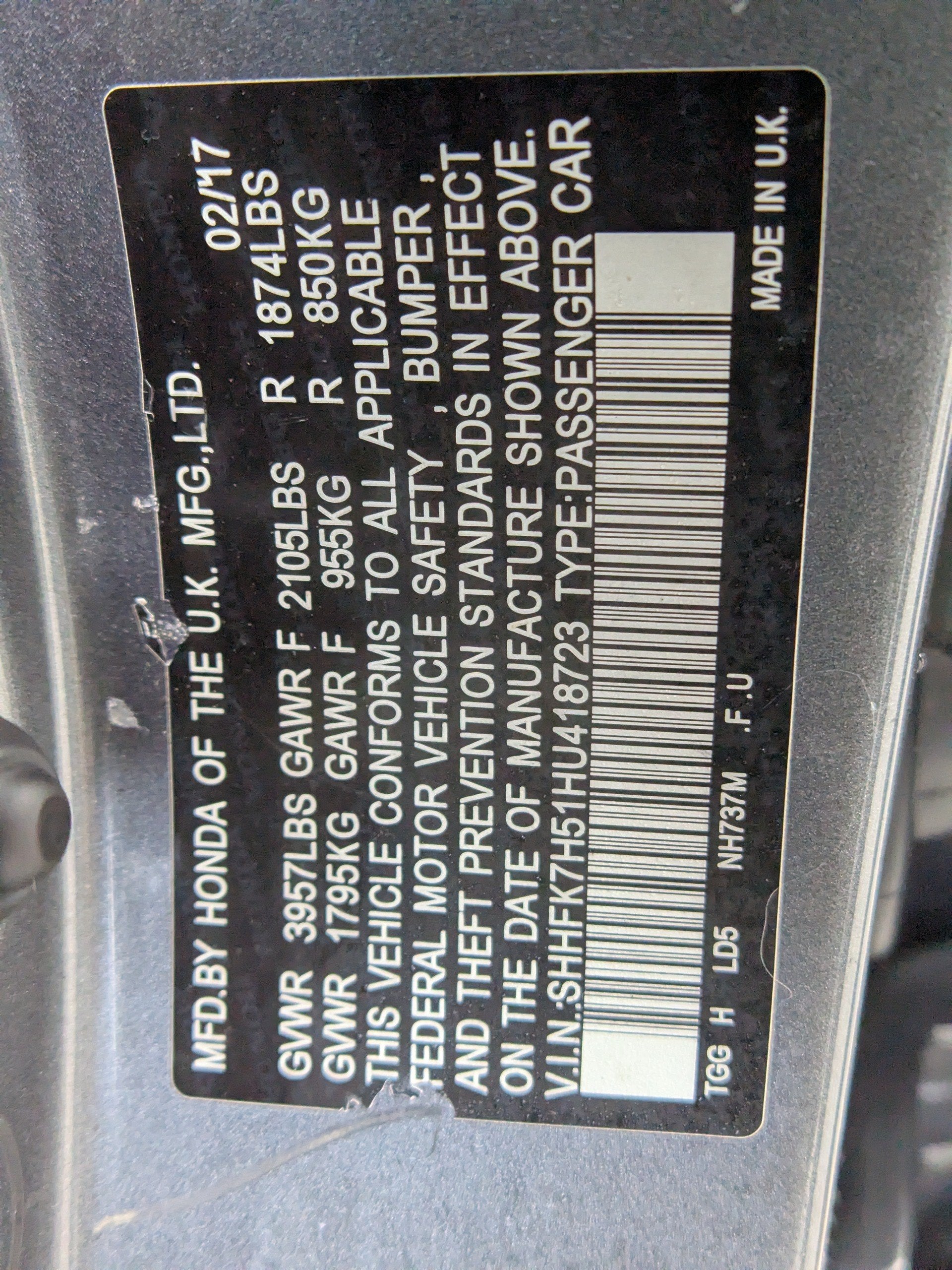 2017 Honda Civic EX