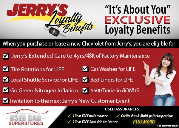 Jerrys Chevrolet Loyalty Benefits
